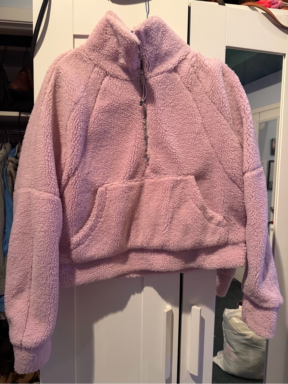 Lululemon Oversized Scuba Crop Sherpa Half Zip